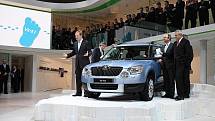Vedení Škody Auto představilo nový vůz Škoda Yeti na autosalonu v Ženevě.