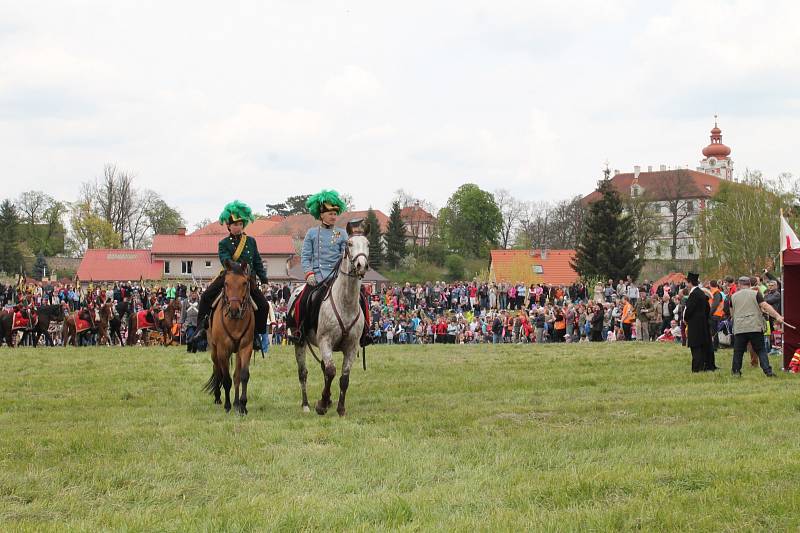 Připomínka 150. výročí bitvy u Mnichova Hradiště.