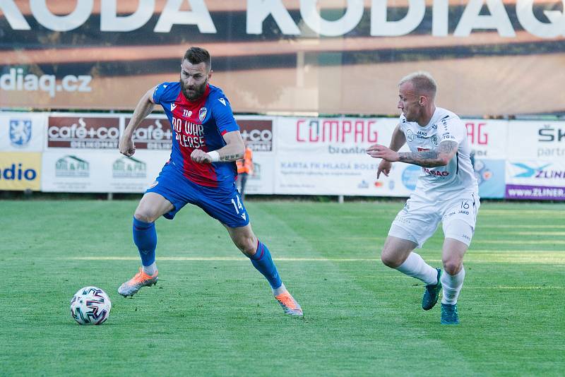 Fortuna liga - skupina o titul, 4. kolo: FC Hradec Králové - FC Viktoria Plzeň, hráno v Mladé Boleslavi