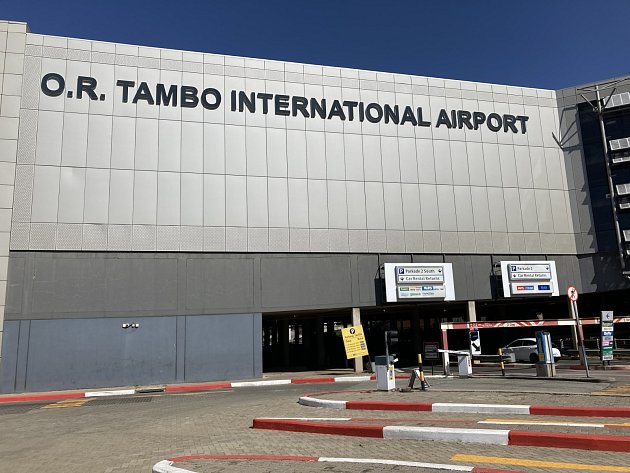 Letiště v Johannesburgu na cestě do Krugerova parku