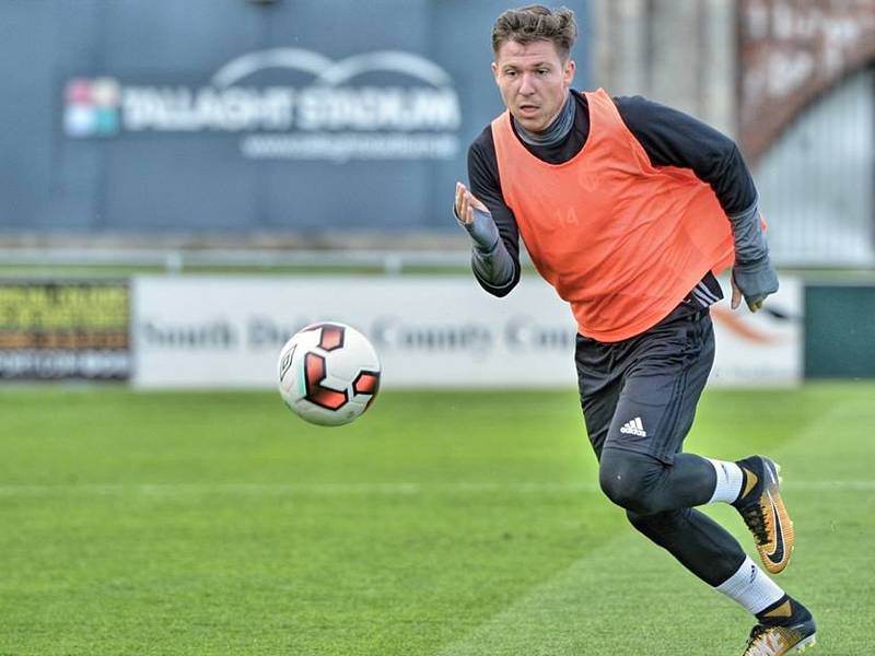 Trénink fotbalistů Mladé Boleslav v Dublinu před zápasem Evropské ligy.