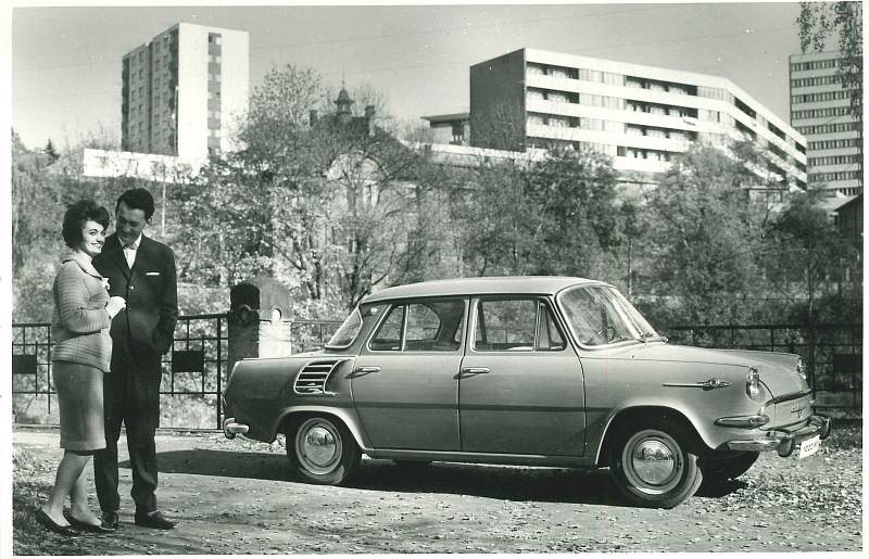 Škoda 1000 MB, první automobil s motorem vzadu, vyráběný v letech 1964-1969
