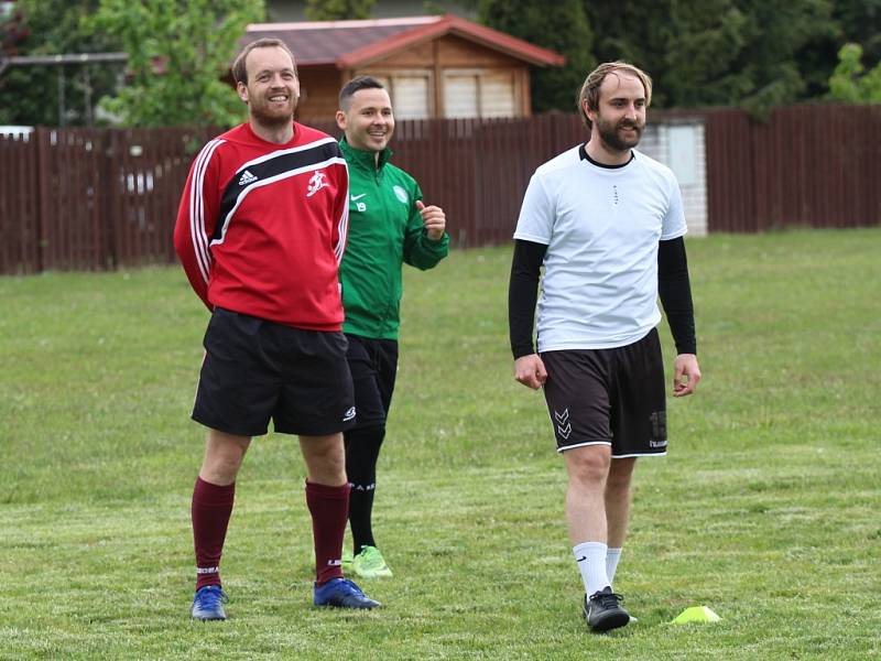 Trénink fotbalistů FC Sporting Mladá Boleslav na Bradleci