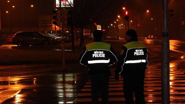 Kontrola městské policie v lokalitě u Kauflandu
