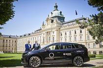 Elektromobily Škoda Enyaq iV zdůrazňují ekologický aspekt českého předsednictví.