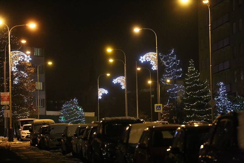 Vánoční výzdoba v Mladé Boleslavi.