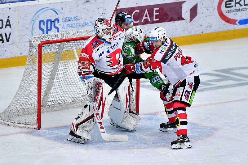 Hokejisté Mladé Boleslavi porazili ve druhém čtvrtfinále Pardubice 5:0.