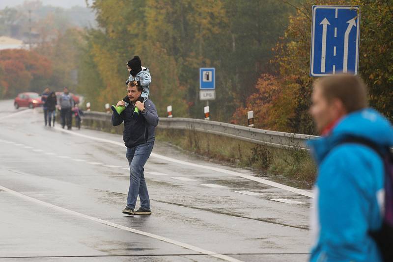 Odstřel komína v Mnichově Hradišti v sobotu 22. října 2022