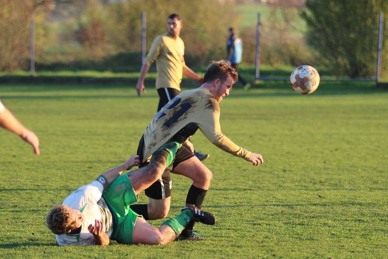 Okresní přebor, 1. kolo (12. hrané): SK Meteor Kostelní Hlavno - FK Krnsko (0:4), hráno 5. listopadu 2022.