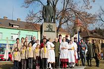 Oslavy 165. výročí narození T. G. Masaryka v Dobrovici.