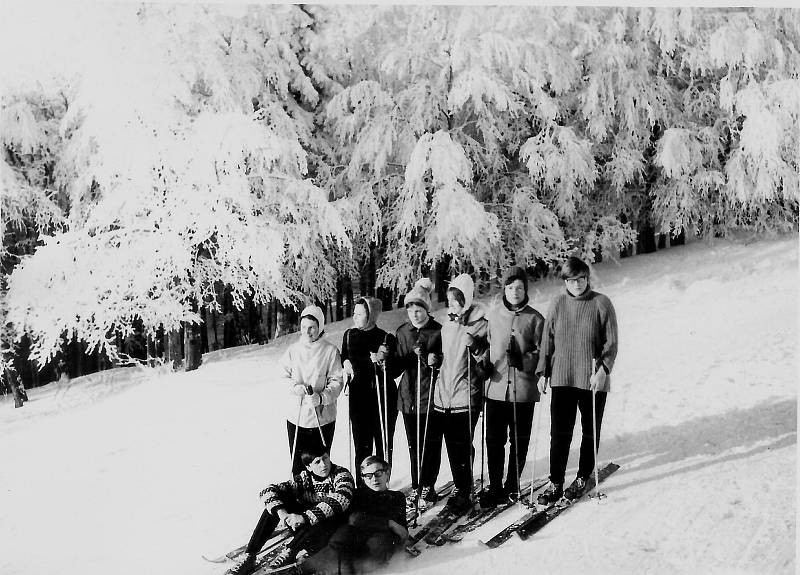 Na zimním výcviku byl v roce 1969 se svou školou také Pavel Kyselák