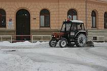 Mladá Boleslav pod sněhem.