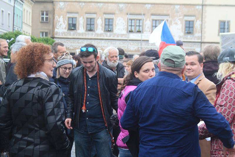 Boleslavané demonstrovali proti premiérovi Andreji Babišovi.