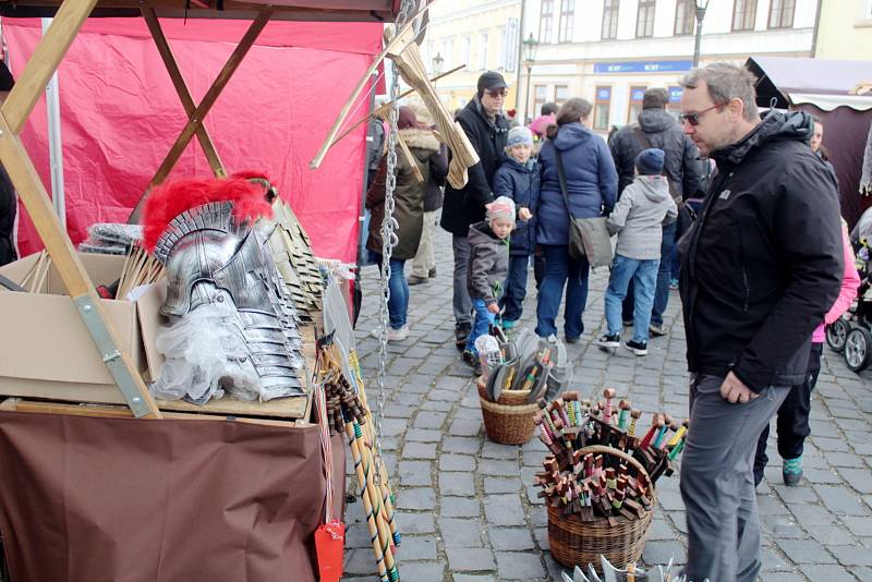 Z velikonočního jarmarku na Českobratrském náměstí v Mladé Boleslavi.