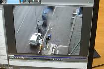 Řádění vandala zaznamenaly kamery městské policie