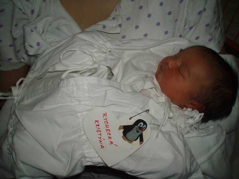 První miminko se narodilo 26. listopadu Lence Michalovi Rycheckým. Je jím malá Kristýnka z Řepova.
