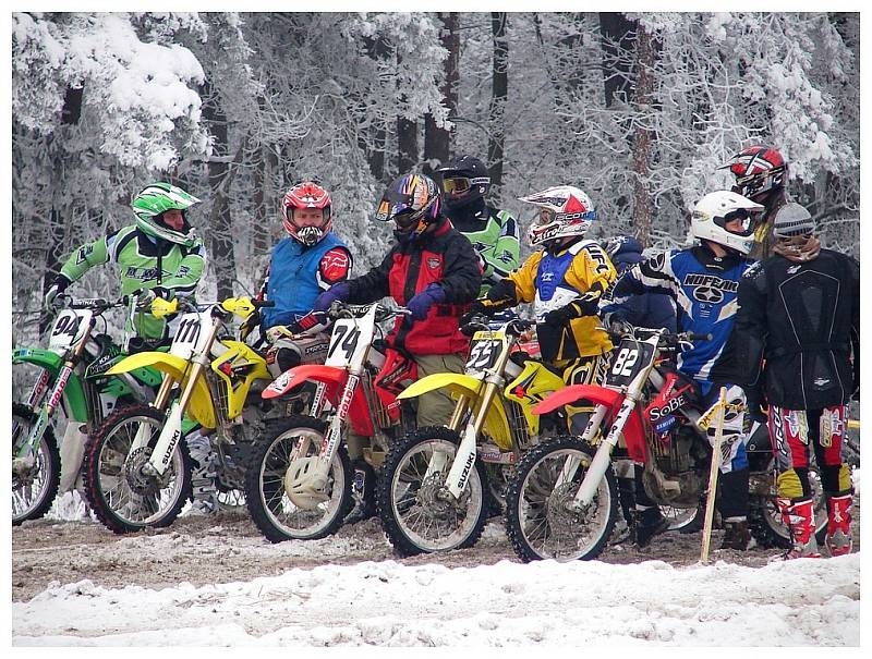 Motoskijjöring v Klášteře.