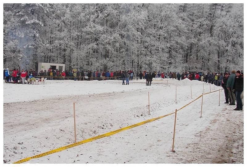 Motoskijjöring v Klášteře.