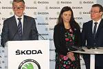 Andrej Babiš navštívil automobilku Škoda Auto.