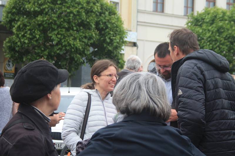 Boleslavané demonstrovali proti premiérovi Andreji Babišovi.