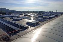 Nová solární elektrárna na střechách hal Škoda Auto v Mladé Boleslavi