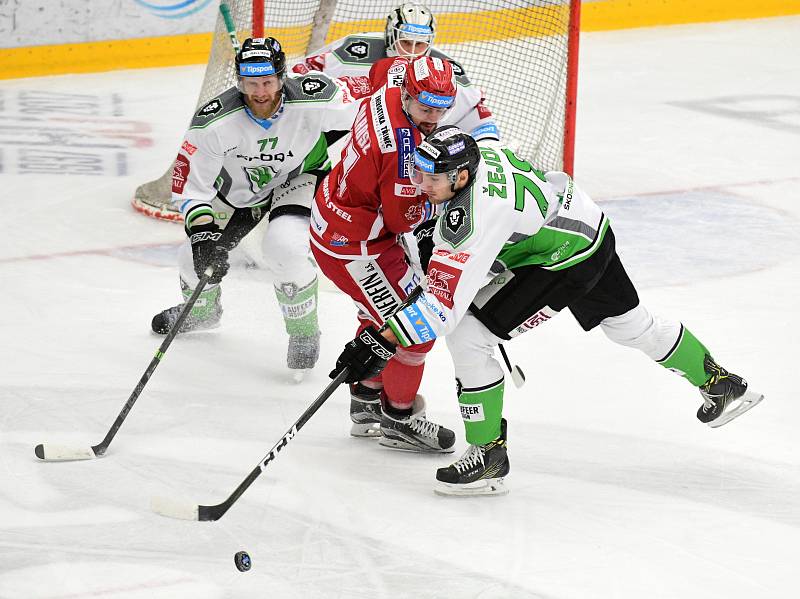 Hokej, Tipsport extraliga: BK Mladá Boleslav - HC Oceláři Třinec.