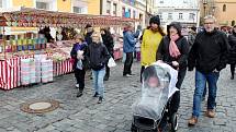 Z velikonočního jarmarku na Českobratrském náměstí v Mladé Boleslavi.