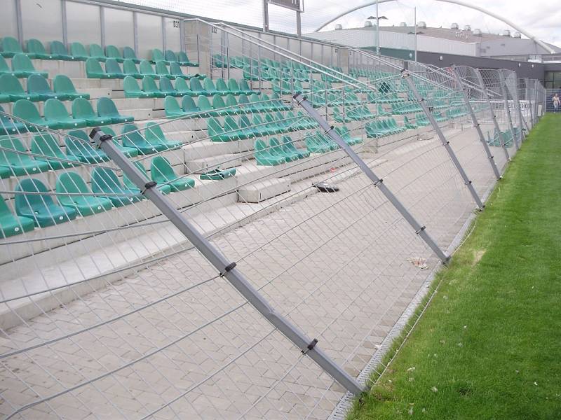 Detaily chomutovského stadionu