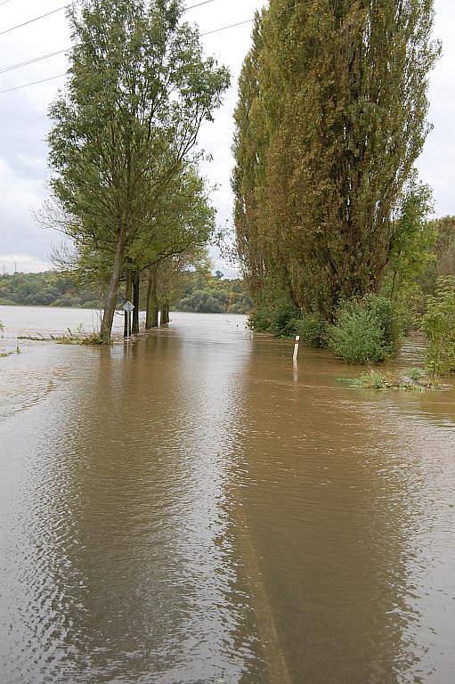 Povodně - září 2010: Brodce nad Jizerou směr Horky nad Jizerou