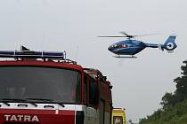 ilustrační foto - nehoda hasiči a vrtulník