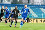 FORTUNA LIGA: Mladá Boleslav (v modrém) podlehla na úvod jara Baníku Ostrava 2:3.