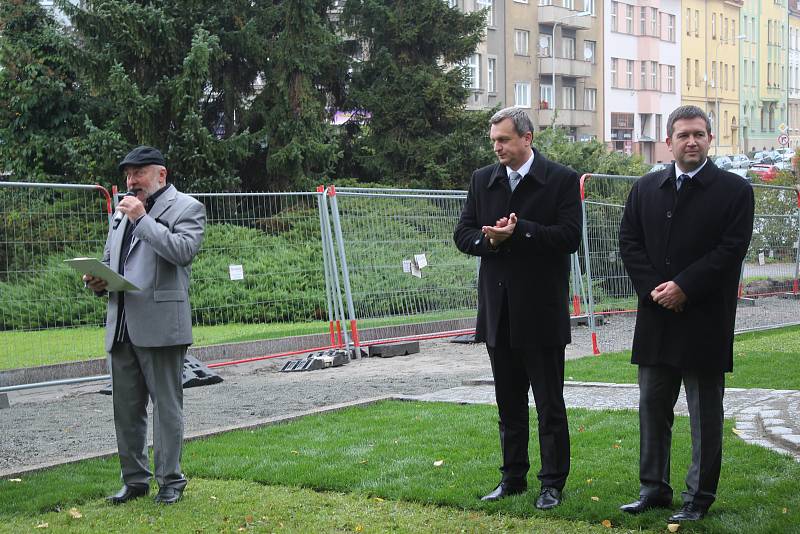 Boleslav má lavičku Václava Havla.