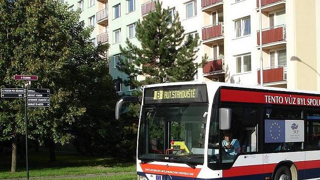 Autobus Městské hromadné dopravy v Mladé Boleslavi.