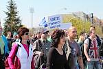 Škodováci protestovali před Pentagonem proti nabídce firmy. Mítinku se zúčastnily tisíce lidí.