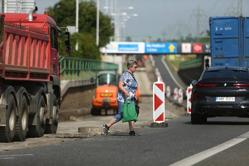 Z oprav komunikace v Kosmonosích.