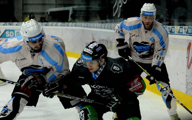 35. kolo hokejové extraligy: Piráti Chomutov - BK Mladá Boleslav 3:5.