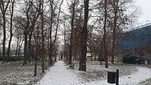 První sníh v Mladé Boleslavi (Advent 2020).