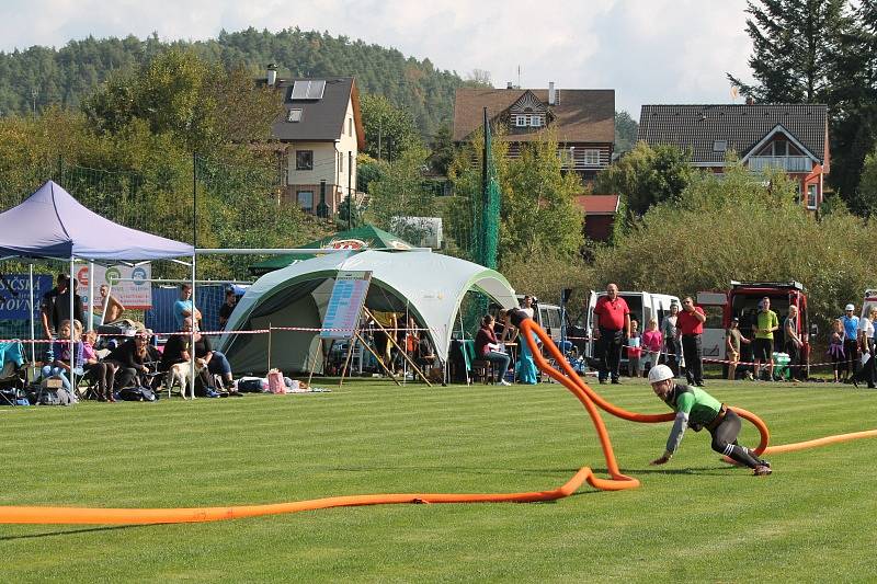 Sobota 15. září patřila Borovicích u Mnichova Hradiště soutěži v požárním útoku.