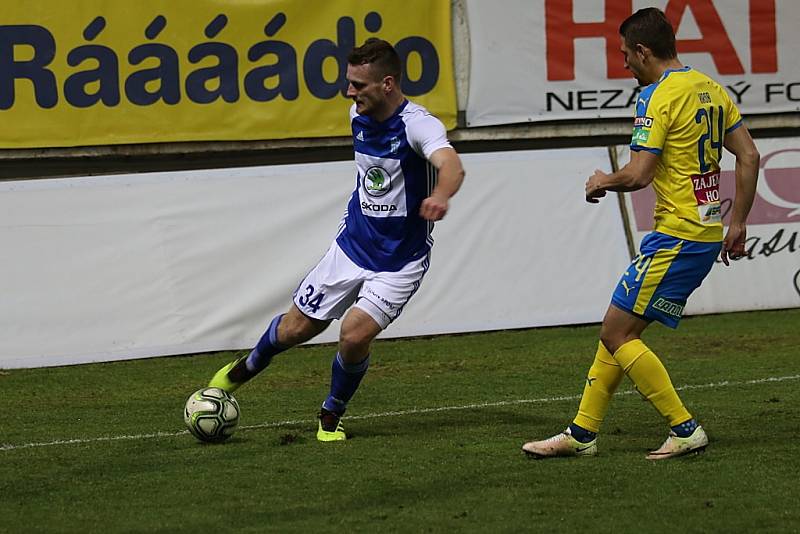 FORTUNA:LIGA - Teplice (ve žlutém) podlehly doma Boleslavi 0:2.