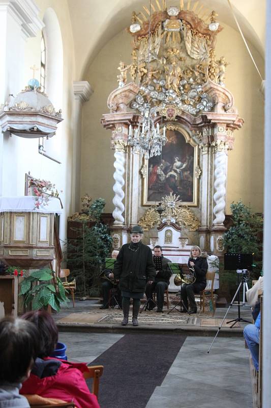 Koncert lovecké duchovní hudby v kostele v Sudoměři