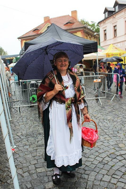 Sobotní stoleté oslavy od vzniku Československé republiky provázelo na mnichovohradišťském Masarykově náměstí deštivé počasí.