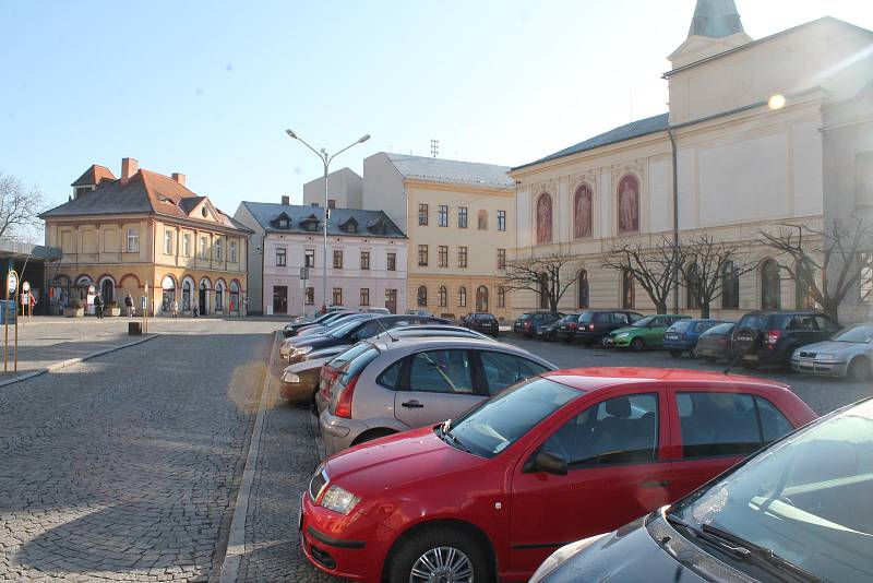 Masarykovo náměstí v Mnichově Hradišti.