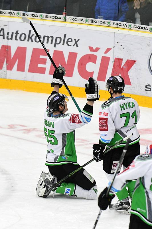 Hokej, Tipsport extraliga: BK Mladá Boleslav - HC Oceláři Třinec.