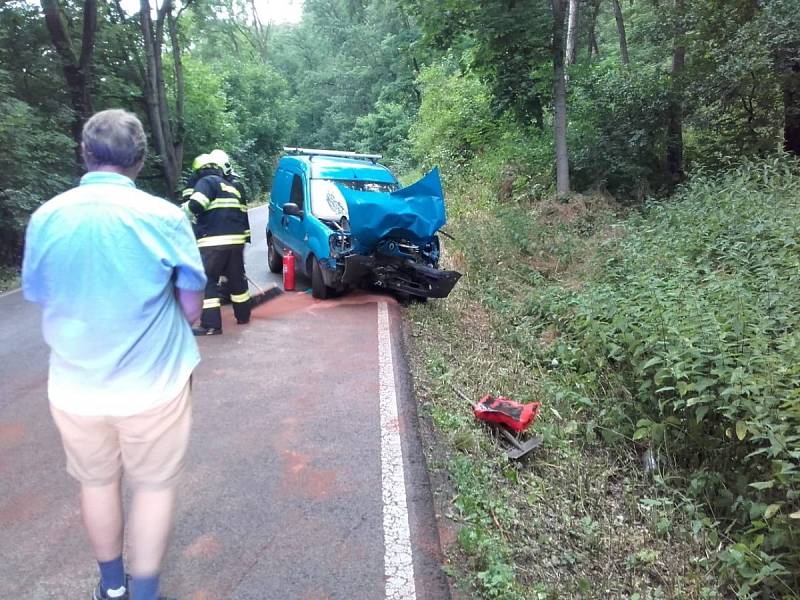Dopravní nehoda u Krnska.