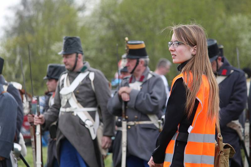 Připomínka 150. výročí bitvy u Mnichova Hradiště.