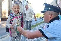 Z preventivního policejního projektu "Zebra se za Tebe nerozhlédne!" v Bělé pod Bezdězem.