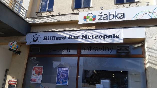 Billiard Bar Metropole v Mladé Boleslavi.