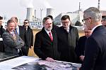 Premiér Petr Fiala v Jaderné elektrárně Dukovany