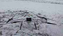 Dron nese nové zařízení z Nuvie, které dokáže přesně změřit úroveň i místo radioaktivity.