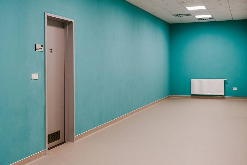 Zázemí nových operačních sálů v třebíčské nemocnici.